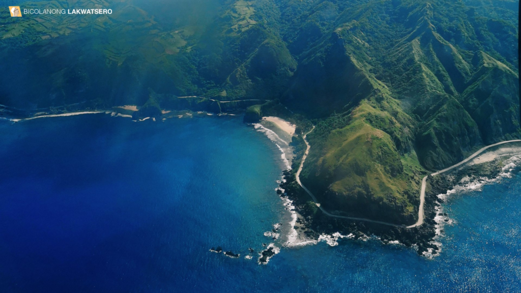 Batanes Island bay and mountains