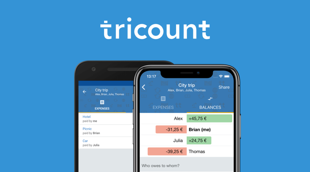 tricount travel app